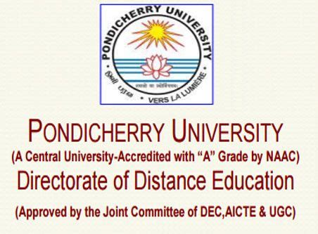 pondi dde|Directorate of Distance Education – PUDDE .